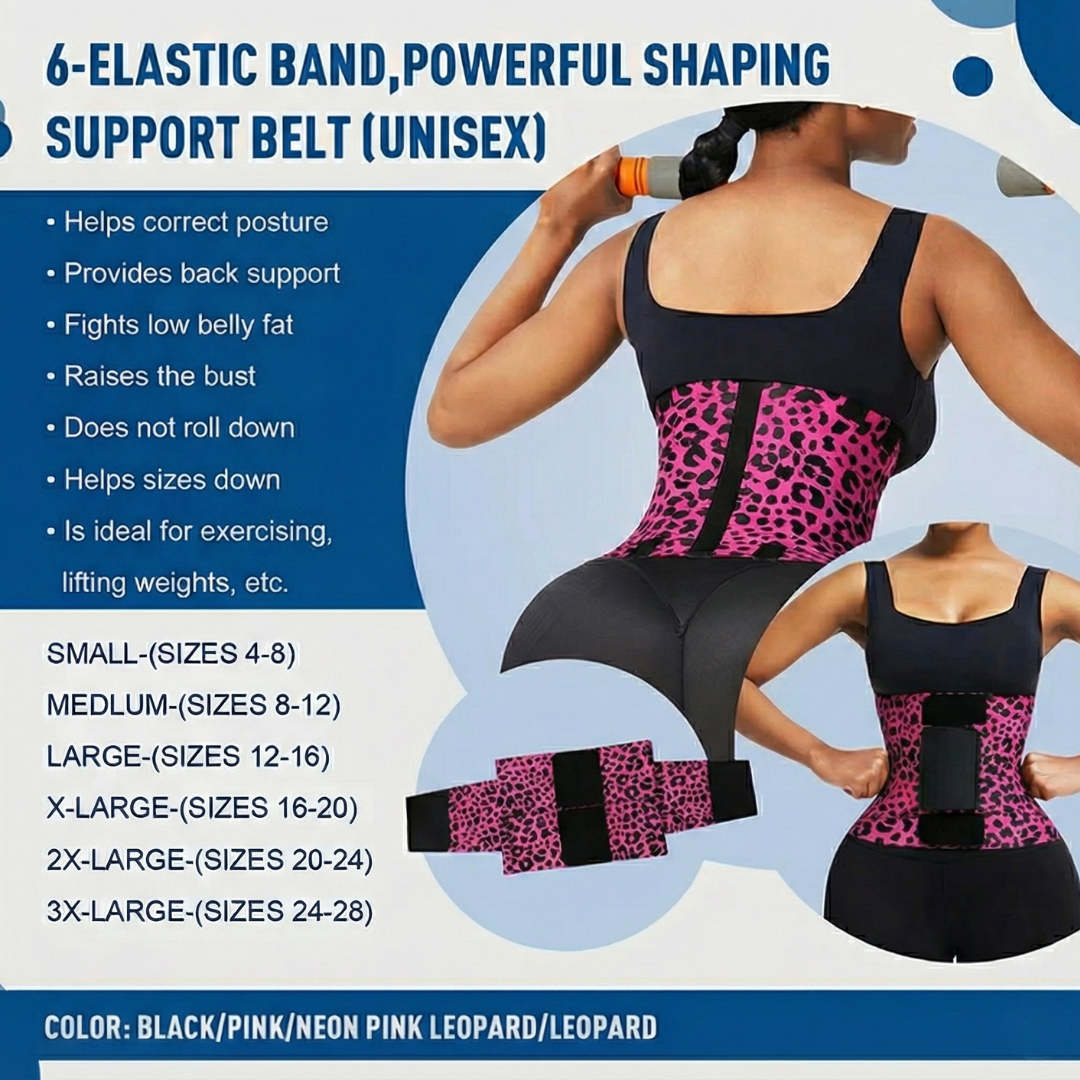 🔥 Leopard Waist Trainer Belt for Superwomen