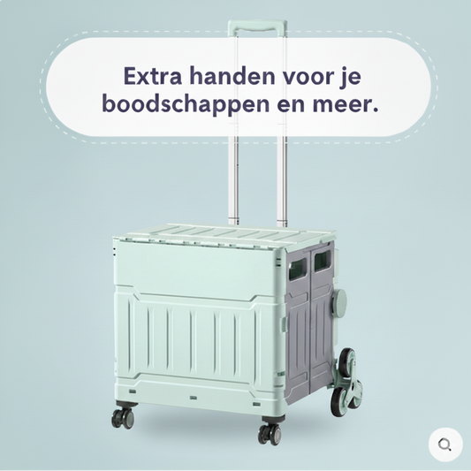 Opvouwbare Trolley — Moeiteloos Tillen van Zware Tassen, Boodschappen & Voor Dagelijks Gebruik